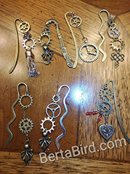 steampunk book marks